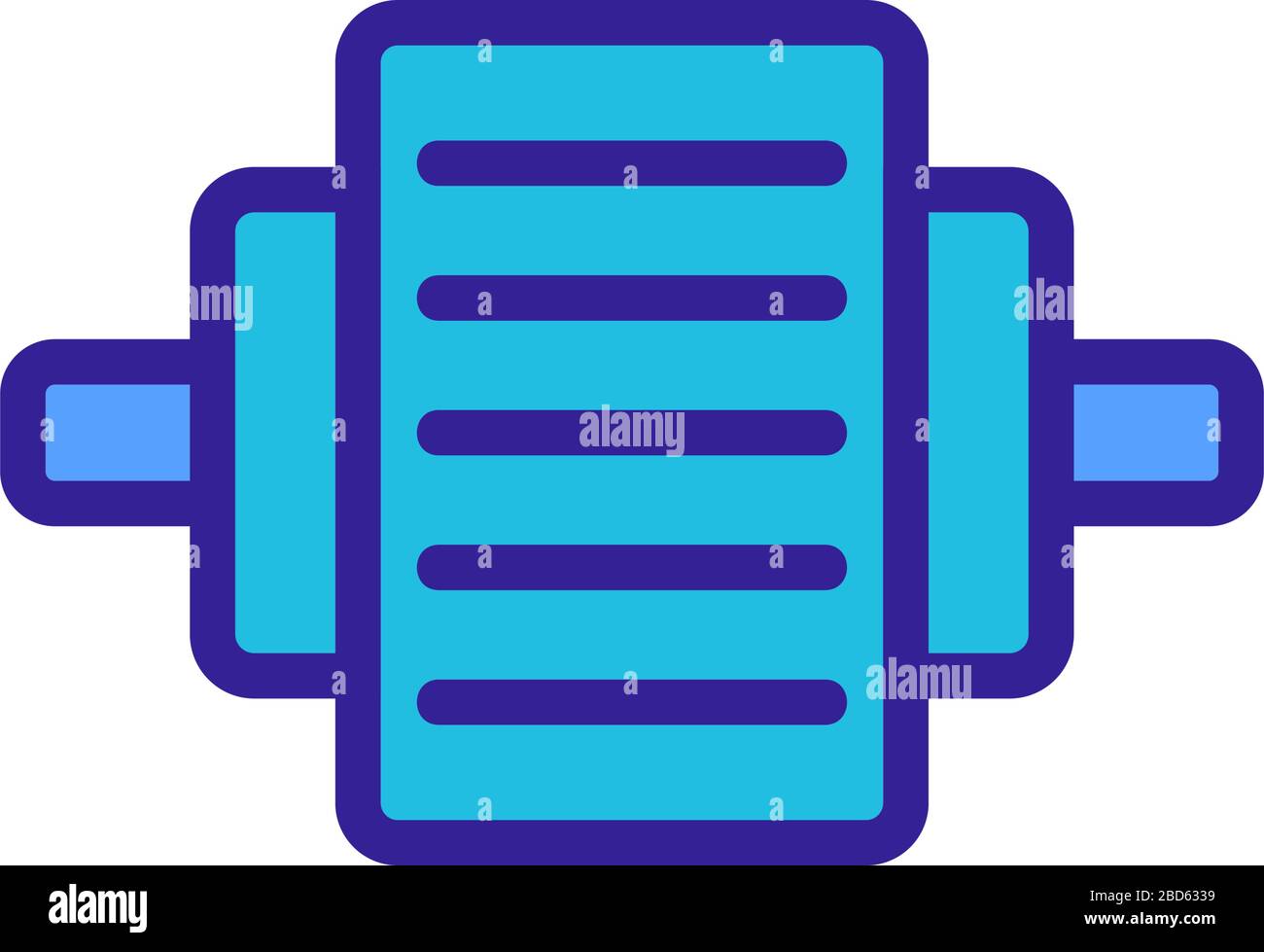 electric motor icon vector outline illustration Stock Vector Image ...