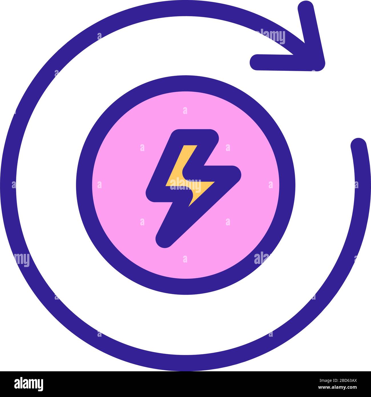 electric motor icon vector outline illustration Stock Vector Image ...