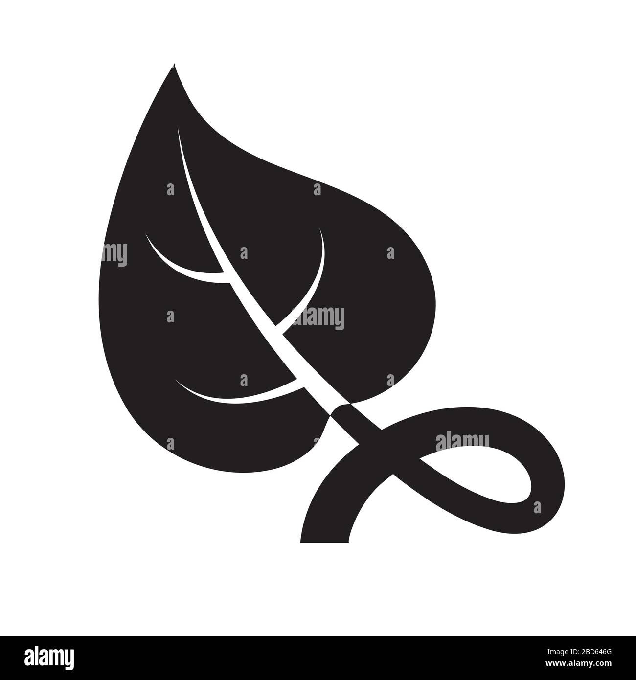 logo sheet is a black silhouette on a white isolated background. Vector image Stock Vector