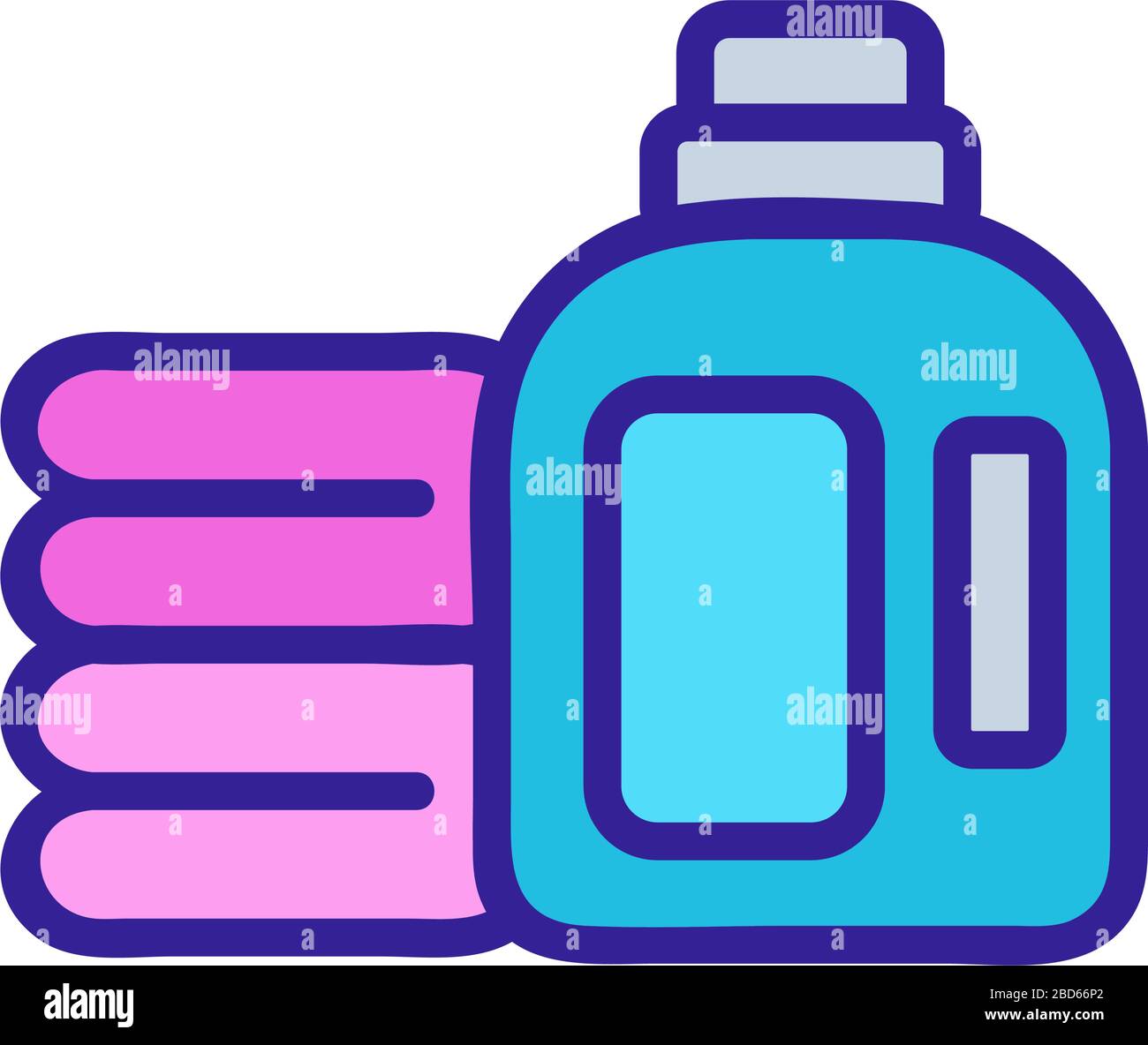 cleaning liquid icon vector outline illustration Stock Vector Image