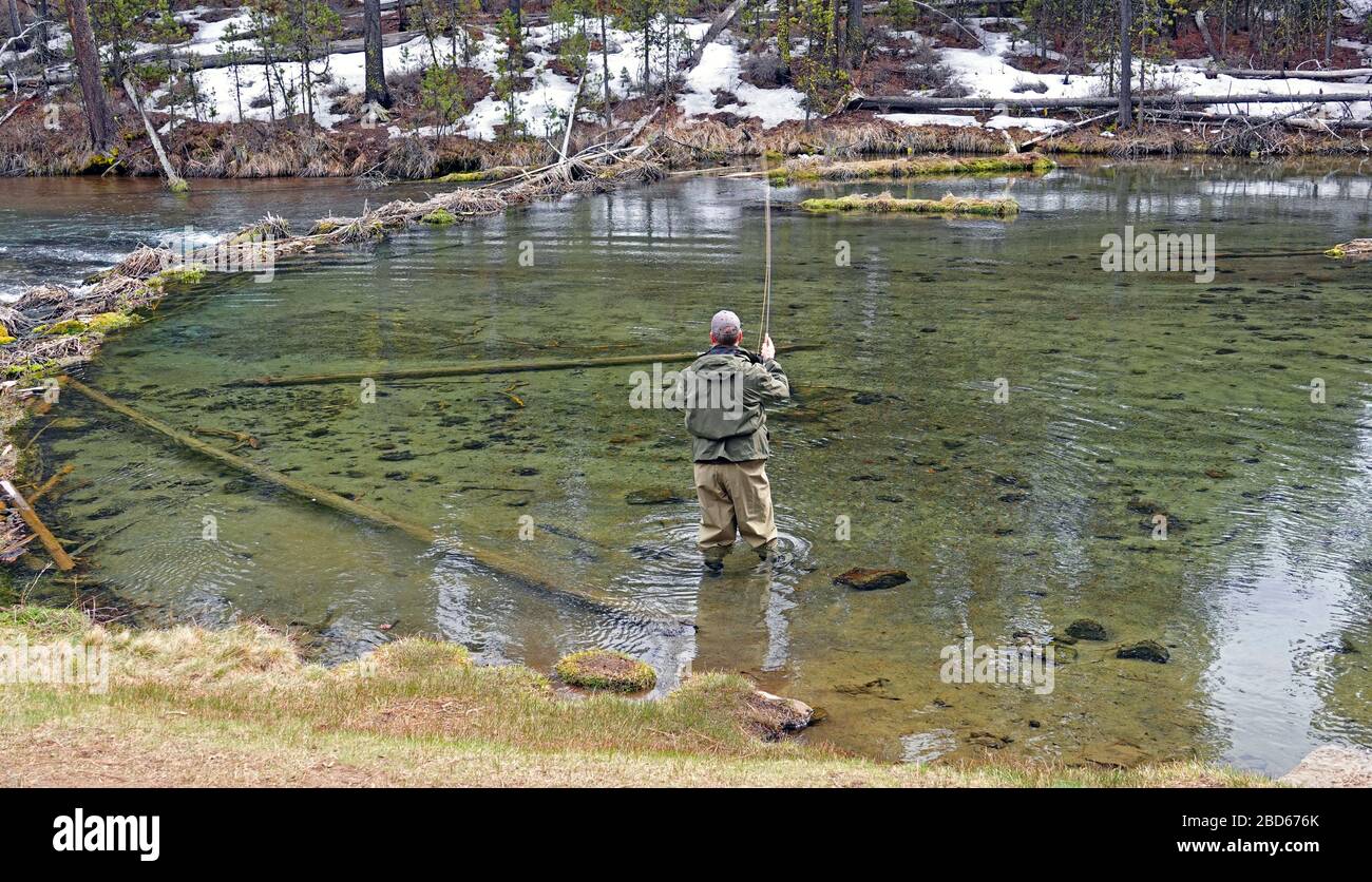 Fall River Oregon Fishing High Resolution Stock Photography and Fall River Oregon Fishing High Resolution Stock Photography and