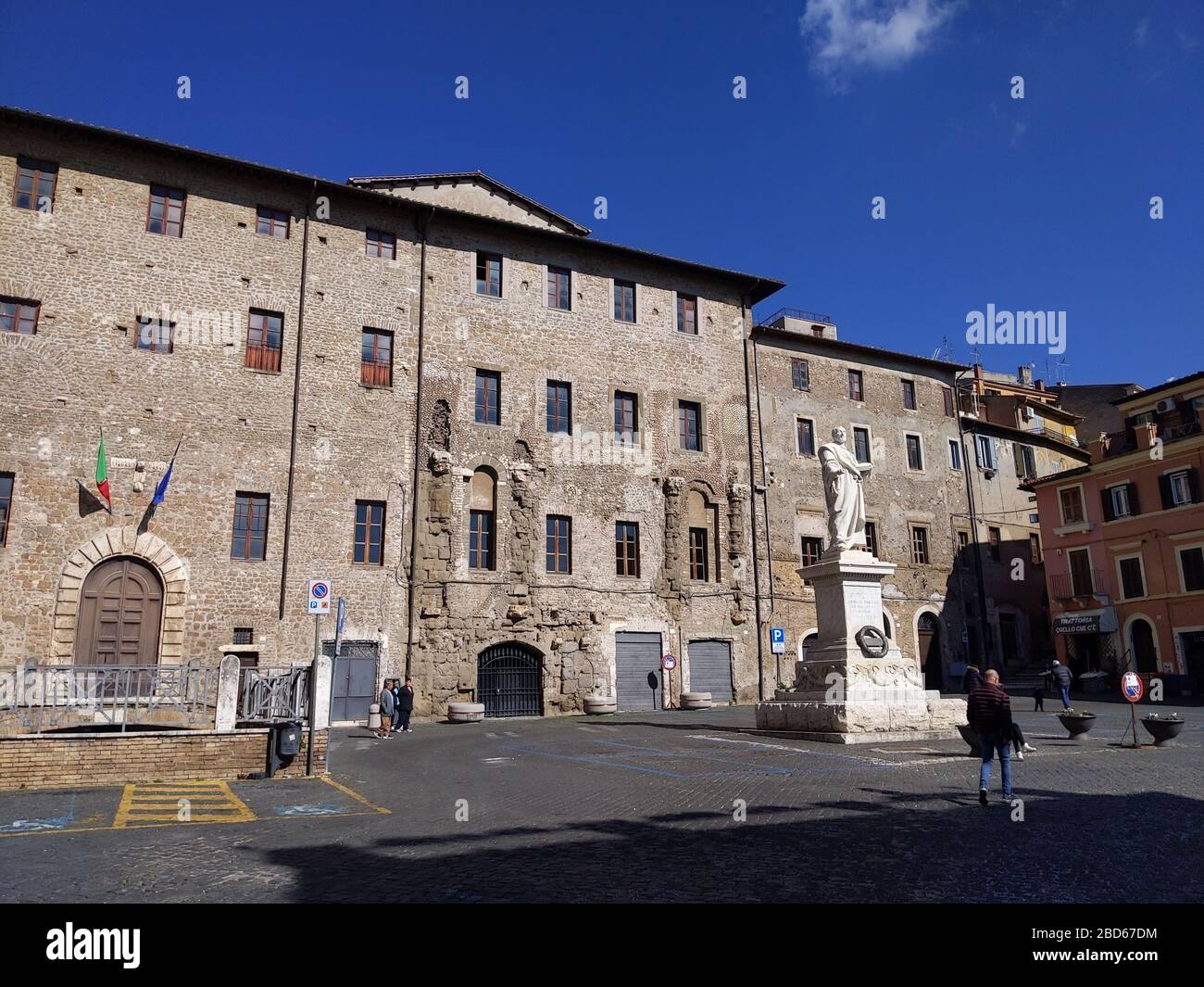PALESTRINA, ITALY FEBRUARY 20, 2020 statue of Renaissance musician