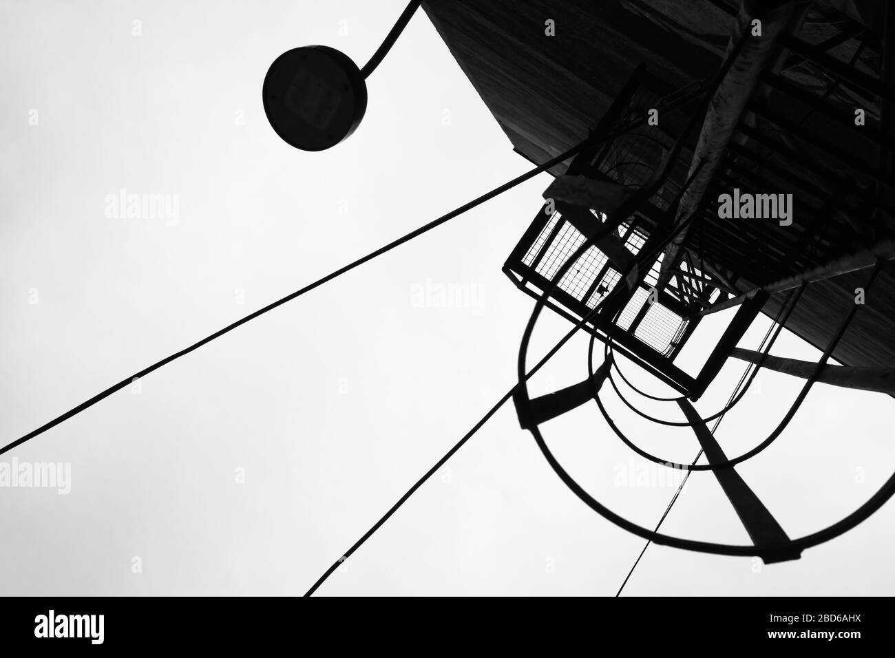 Black and white abstract industrial backround Stock Photo - Alamy