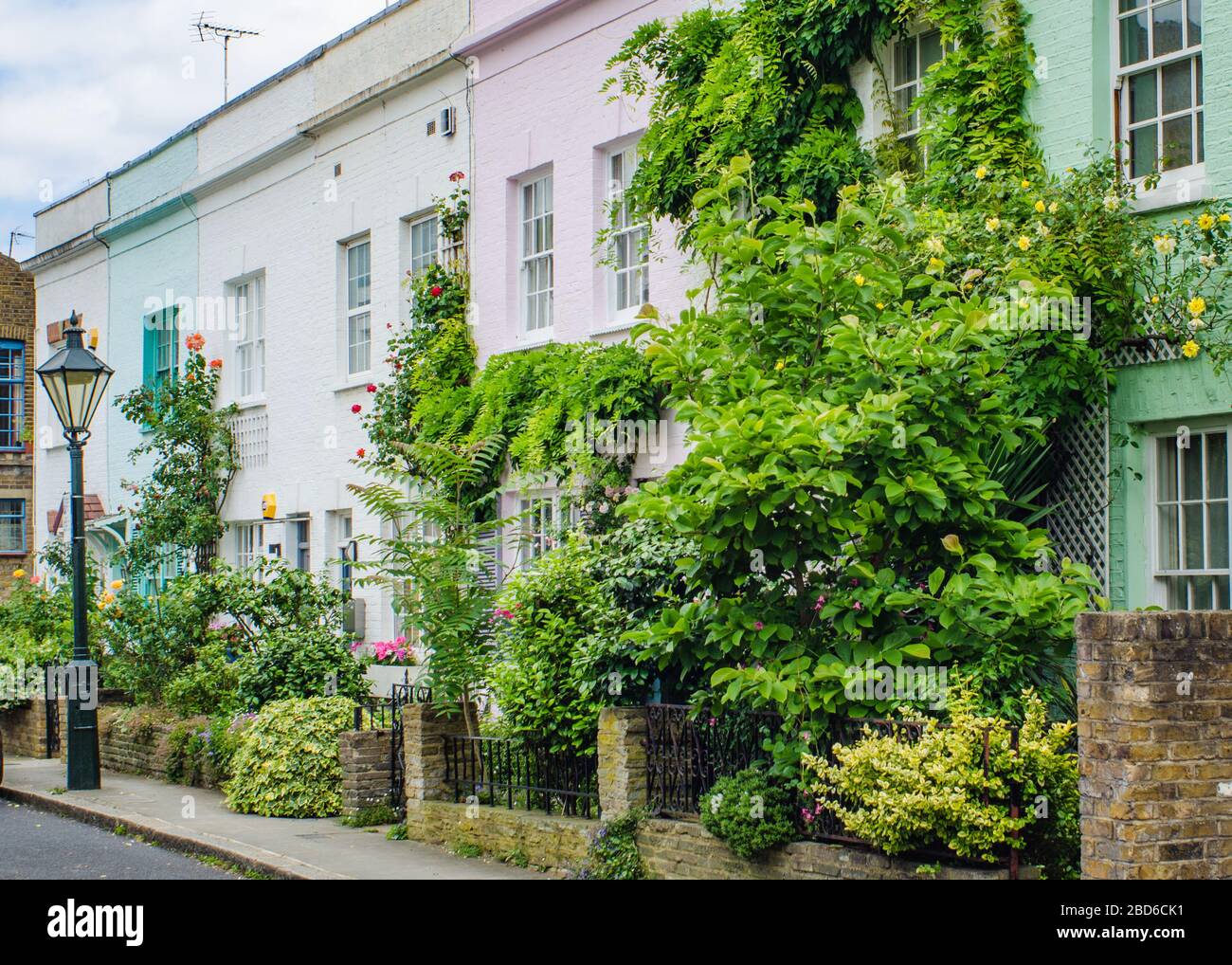 A street of colourful houses, Earls