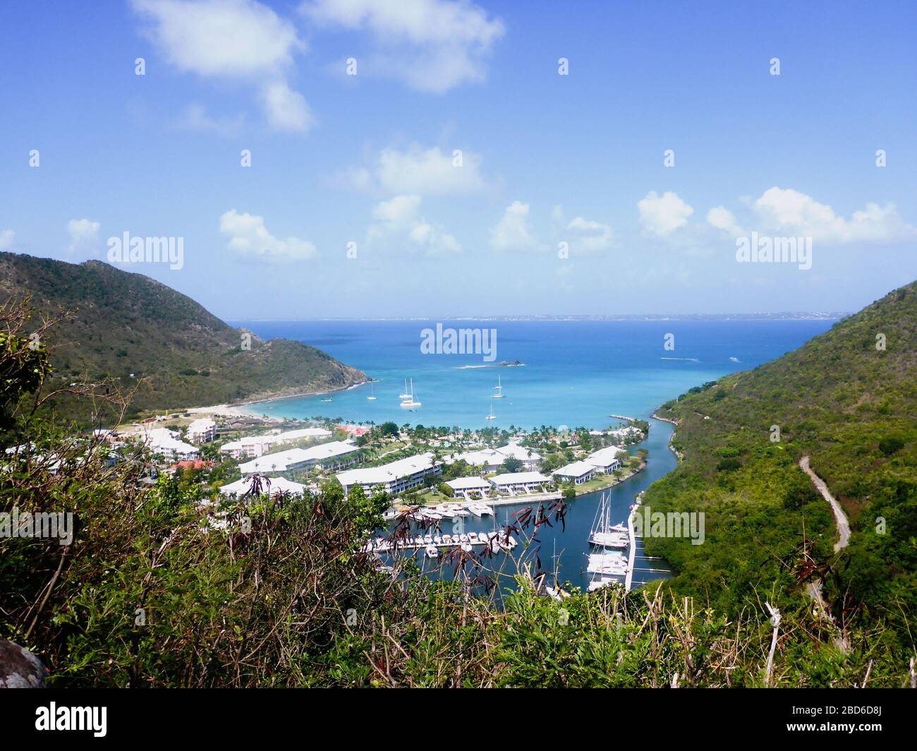 Anse Marcel, Saint Martin, France March 2015 View of the bay Stock