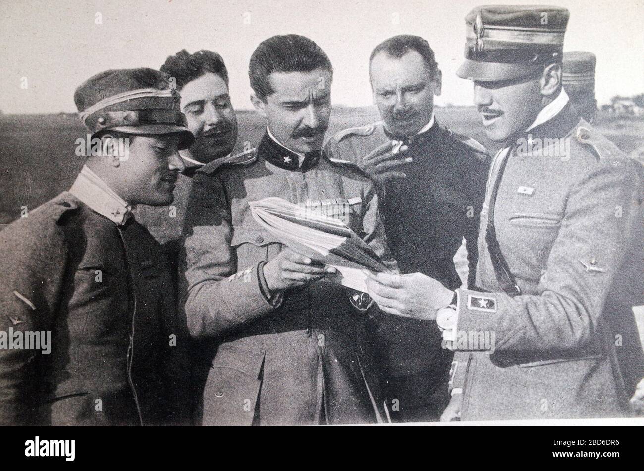 Italian Aviators During The First World War 1915 1918 Stock Photo Alamy