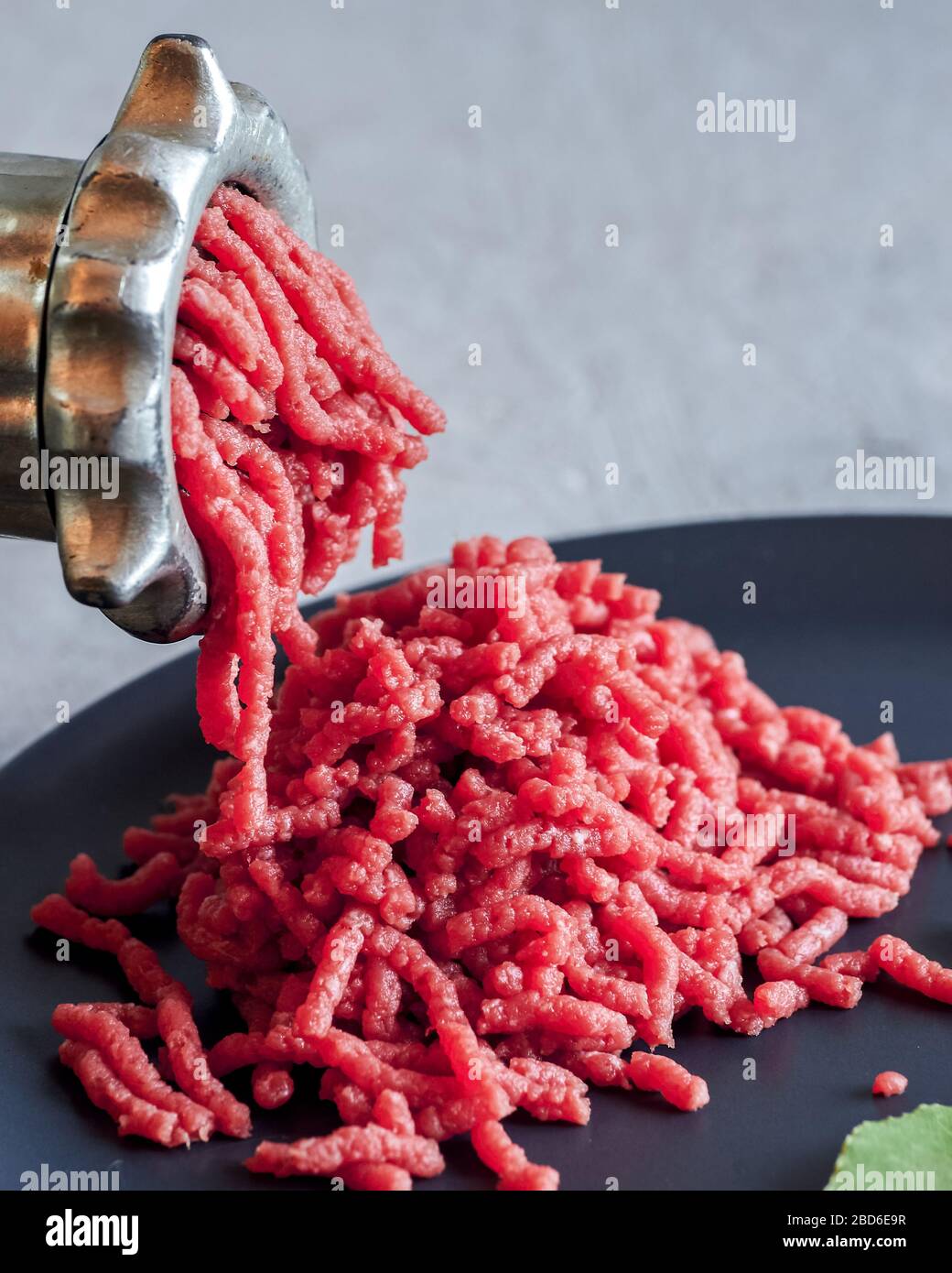 Abstract water condensation on a defrosting pack of supermarket mince meat.  Sort of reminds me of the menacing transparent eggs in the old Alien movie  Stock Photo - Alamy