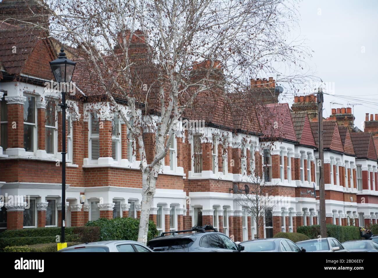 Chiswick London typical row of attractive residential houses Stock Photo Alamy