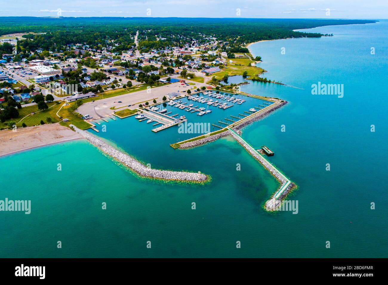 Rogers City Municipal Marina Rogers City, Michigan Stock Photo Alamy