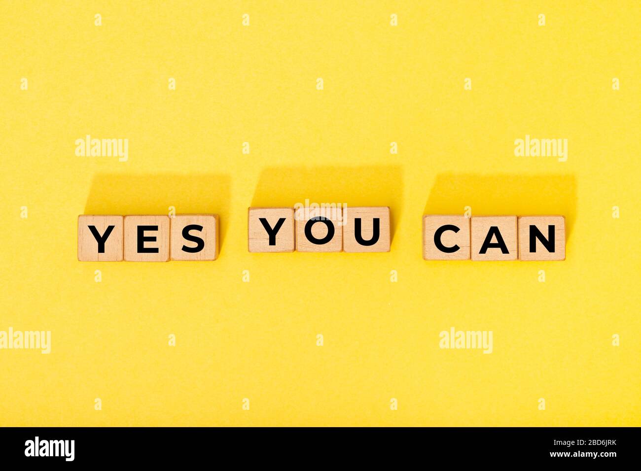 Yes you can message on wooden blocks. Motivational Words Quotes Concept Stock Photo