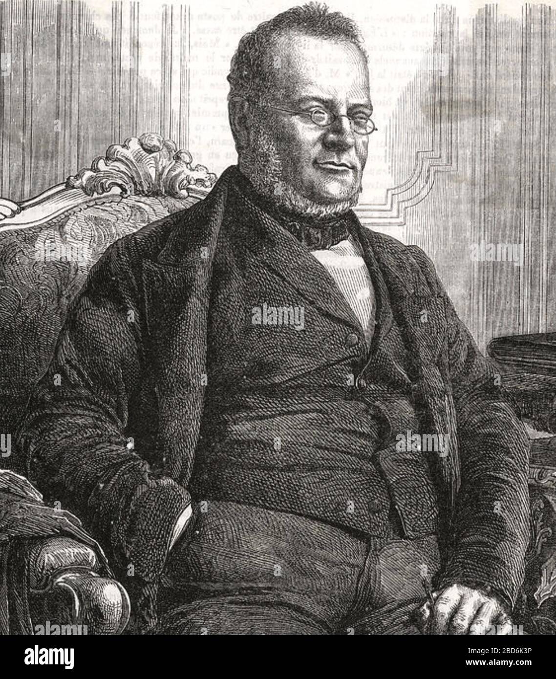CAMILLO BENSO, Count of Cavour (1810-1861) Italian statesman Stock Photo