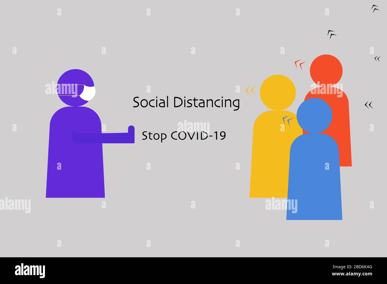 Social distancing and work from home concept, Coronavirus pandemic 2019 ...