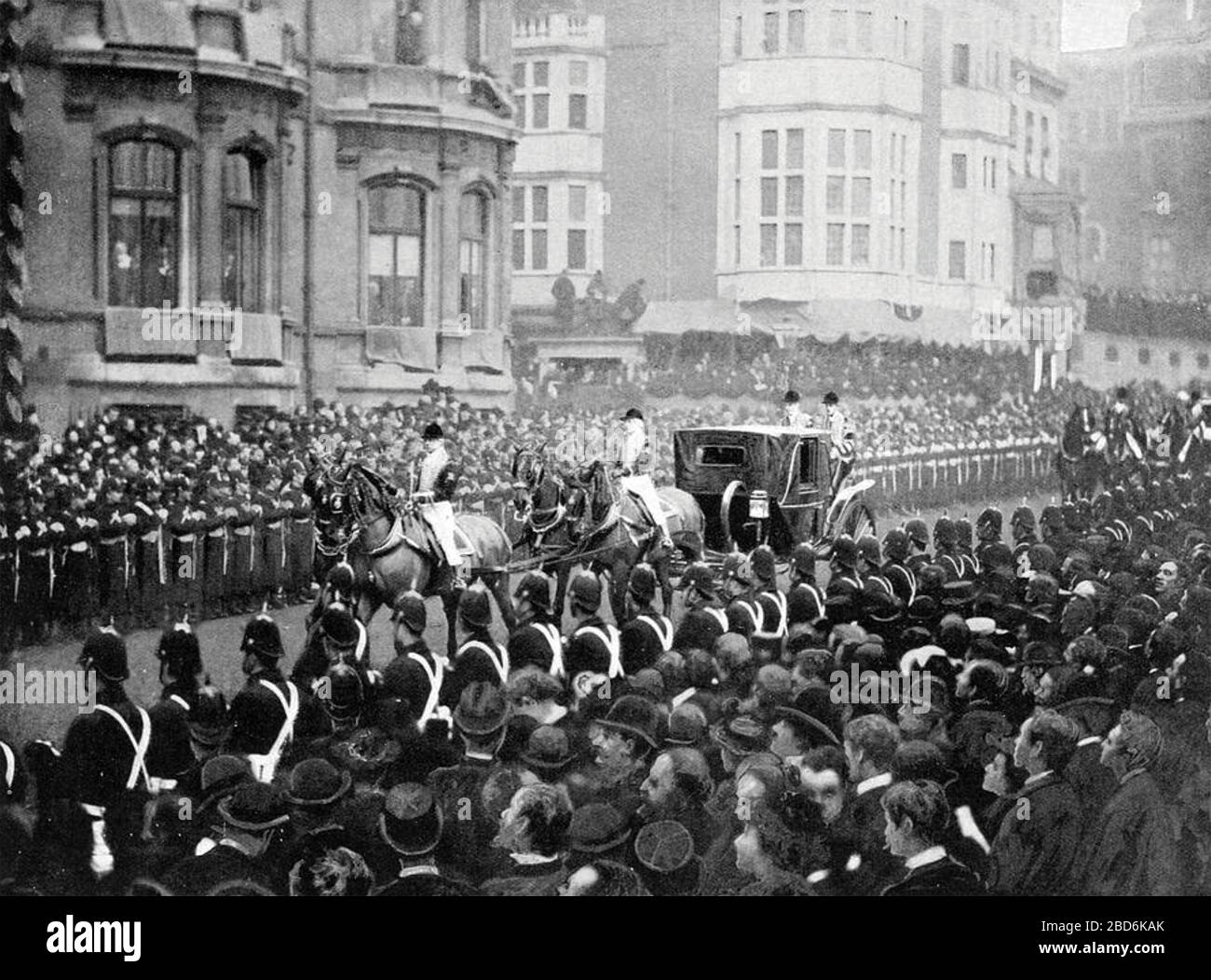 FUNERAL OF QUEEN VICTORIA in Windsor, 2 February 1901 Stock Photo