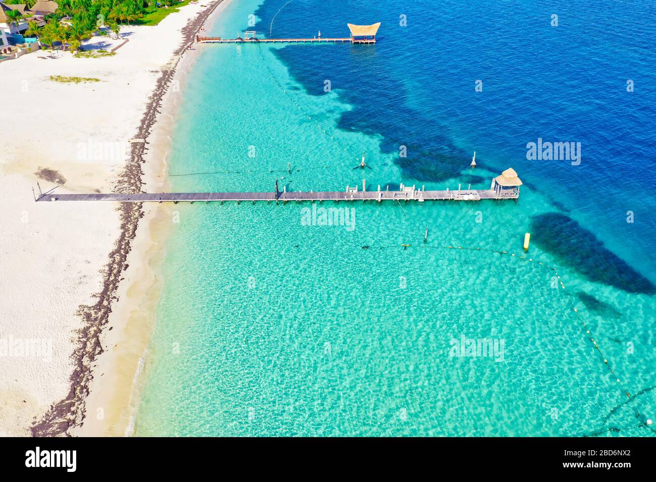 Cancun Mexico sandy beach Stock Photo