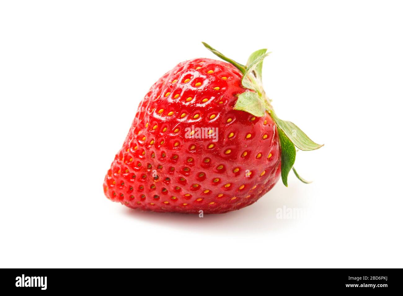 Strawberry close up isolated on white background Stock Photo - Alamy