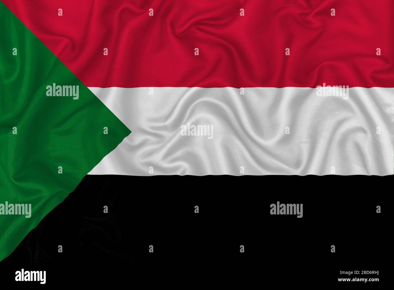 Wavy flag of sudan hi-res stock photography and images - Alamy