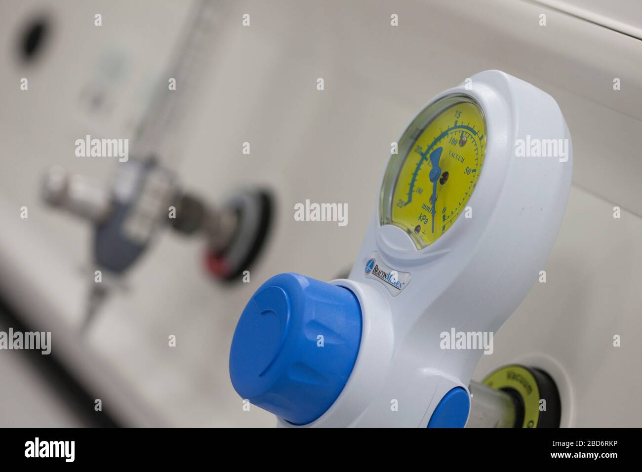 Testing equipment at clinical skill centre, training NHS staff Stock