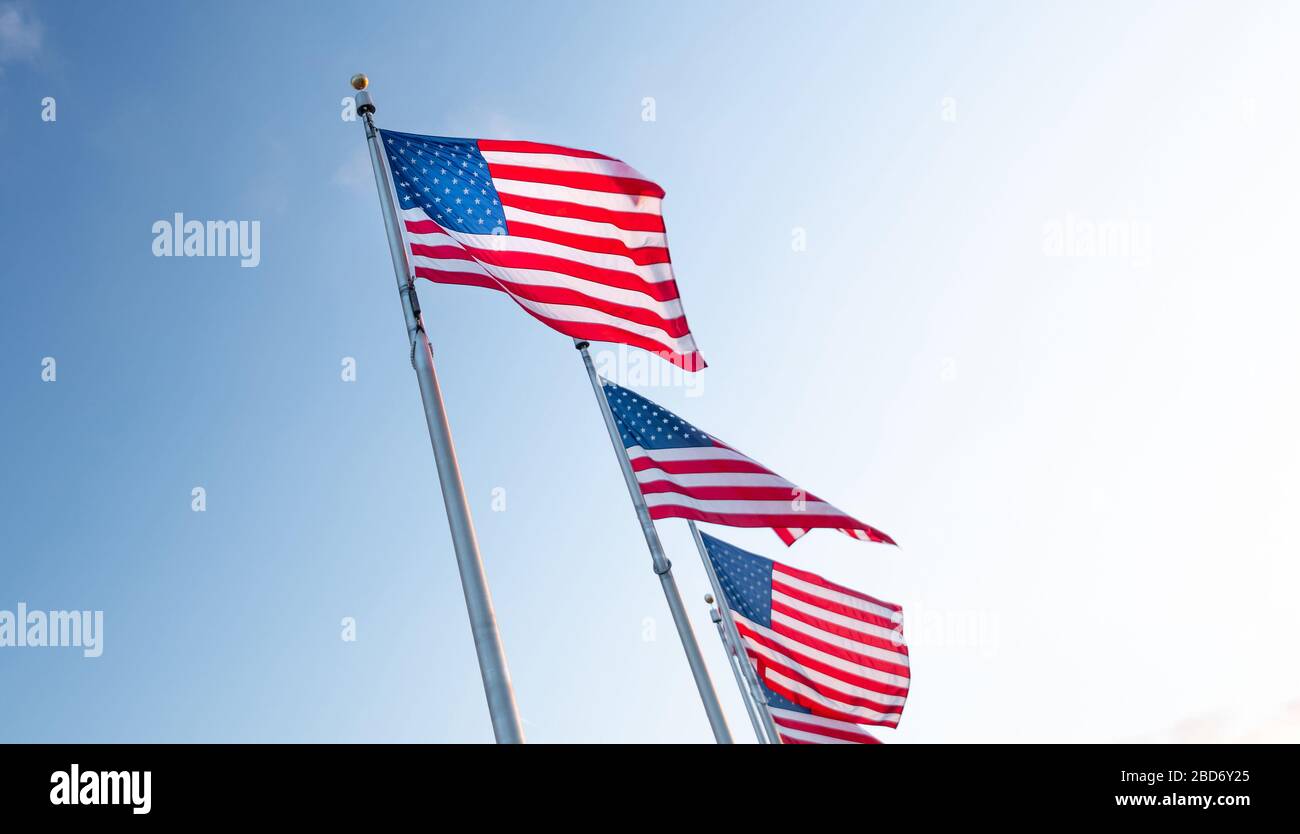 Flag of United states of America, USA Stock Photo