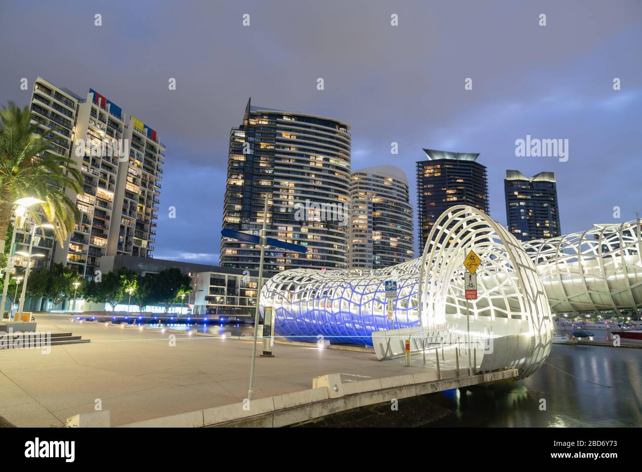 b Bridge Melbourne Victoria Australia High Resolution Stock
