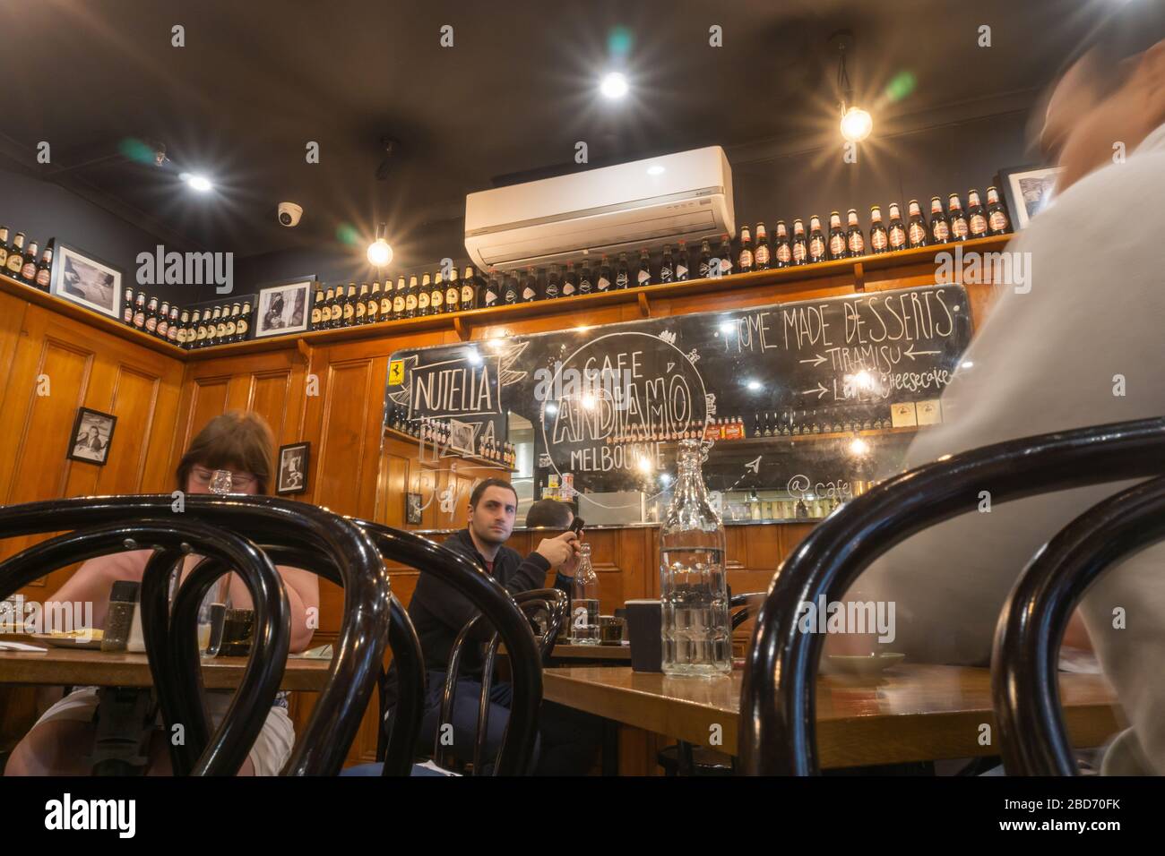 Melbourne Australia March 14 2020; Breakfast in oldfashioned Andiamo