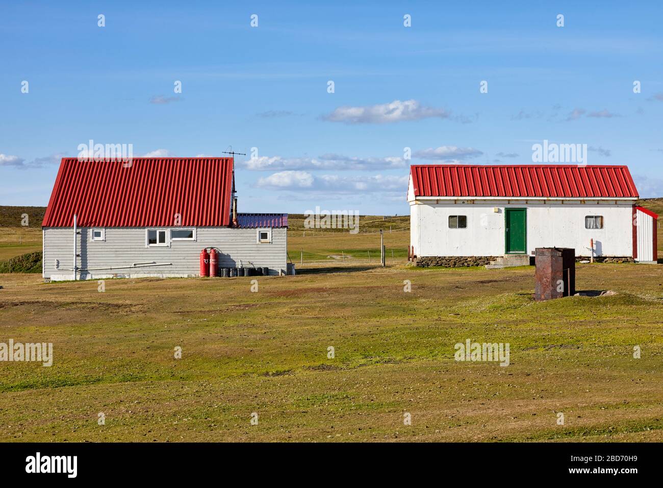 Bleaker Island Settlement, Falkland Islands, Falklands Stock Photo