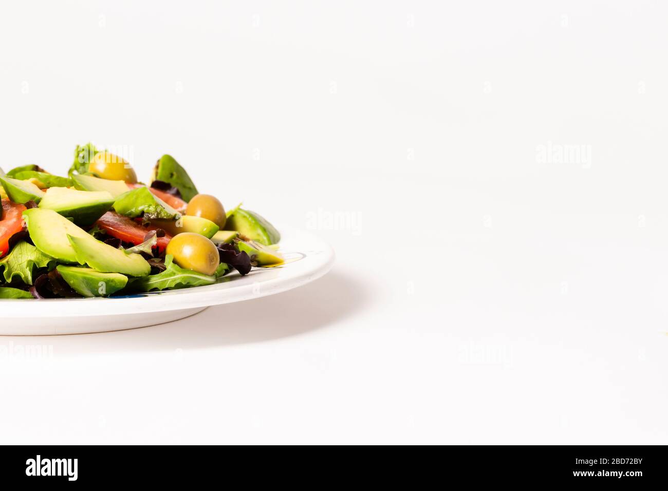 Fresh, rich and nutritious Mediterranean salad Stock Photo