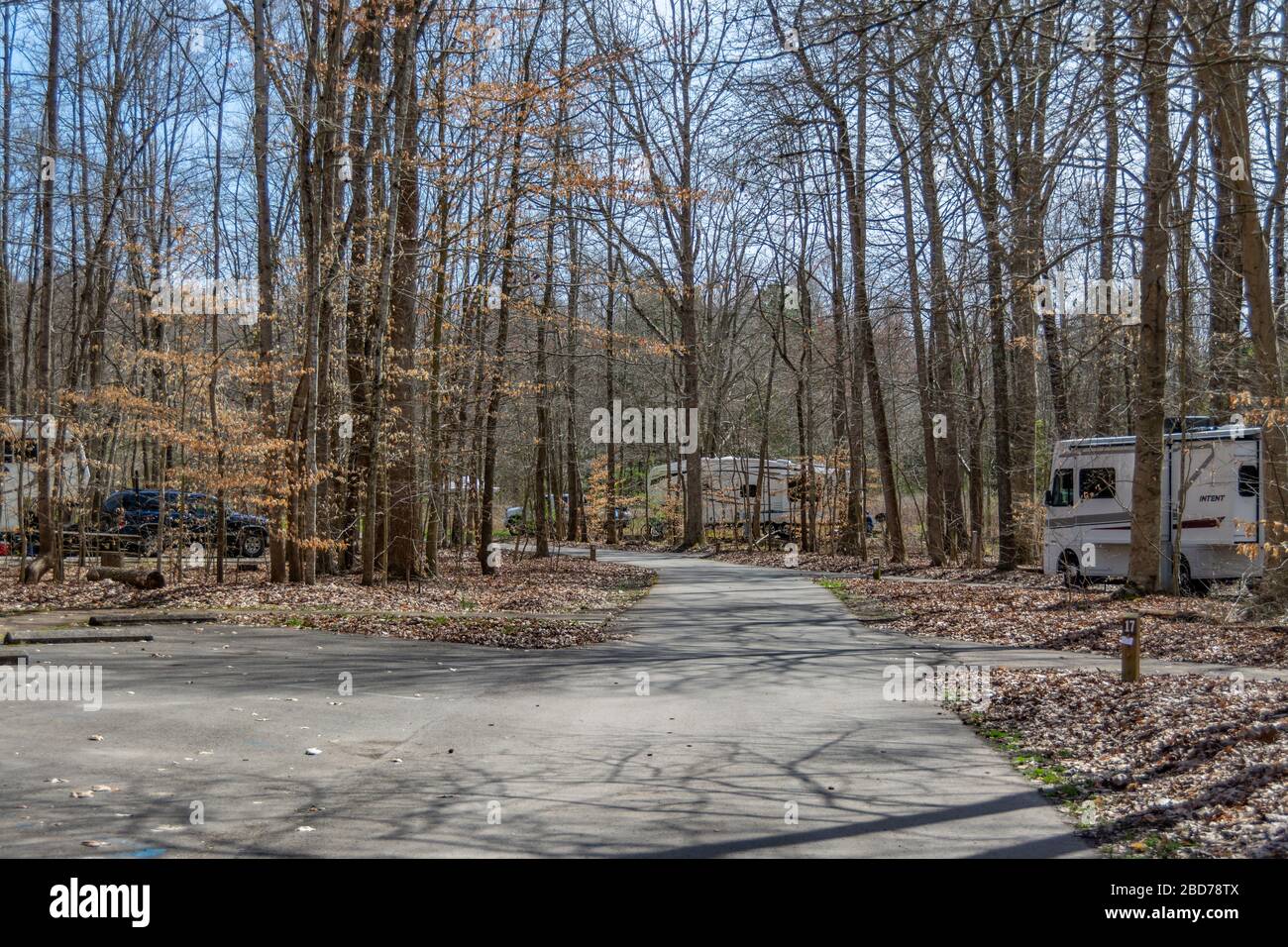 Camping Sites At Twin Knobs Recreation Area Adjacent To Cave Run Lake In Kentucky Stock Photo Alamy