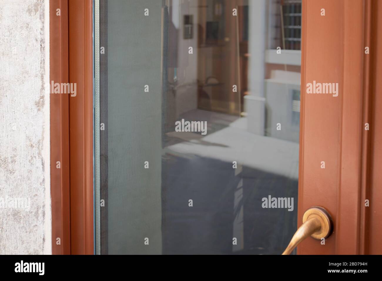 Download Clean Store Front Door Window For Logo Mockup Stock Photo Alamy