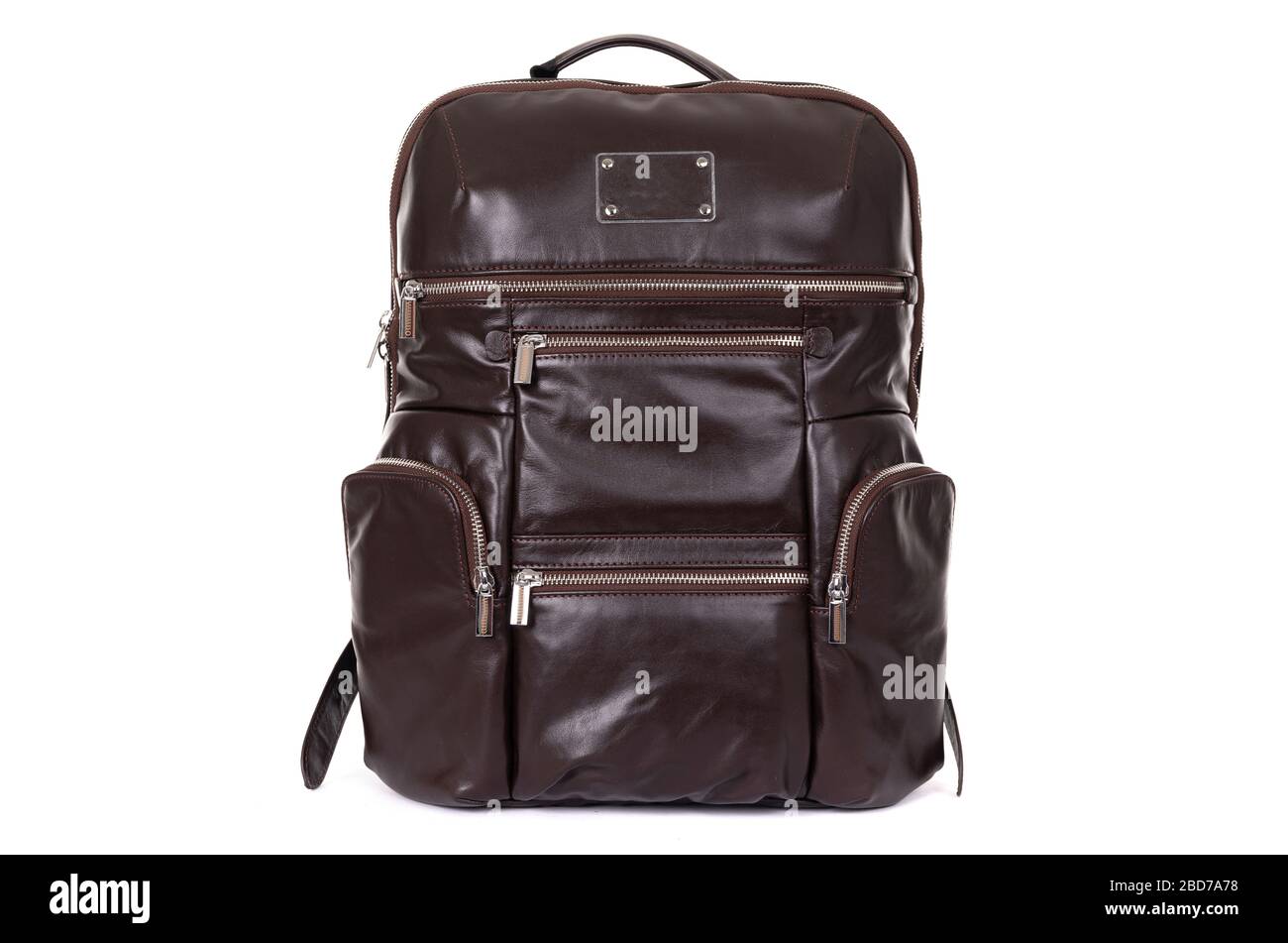 man s expensive elegant briefcase on a white background Stock Photo Alamy