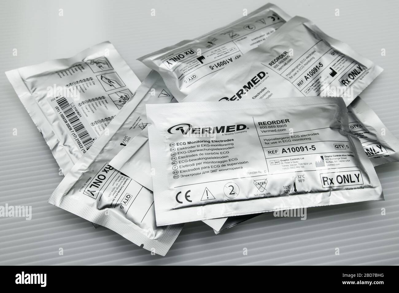 Vermed ecg monitoring electrodes hires stock photography and images