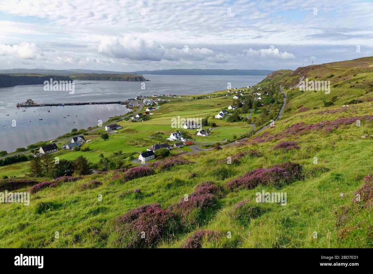 Idrigill & King Edward Pier, Uig Bay, Isle of Skye, Scotland, UK Stock Photo