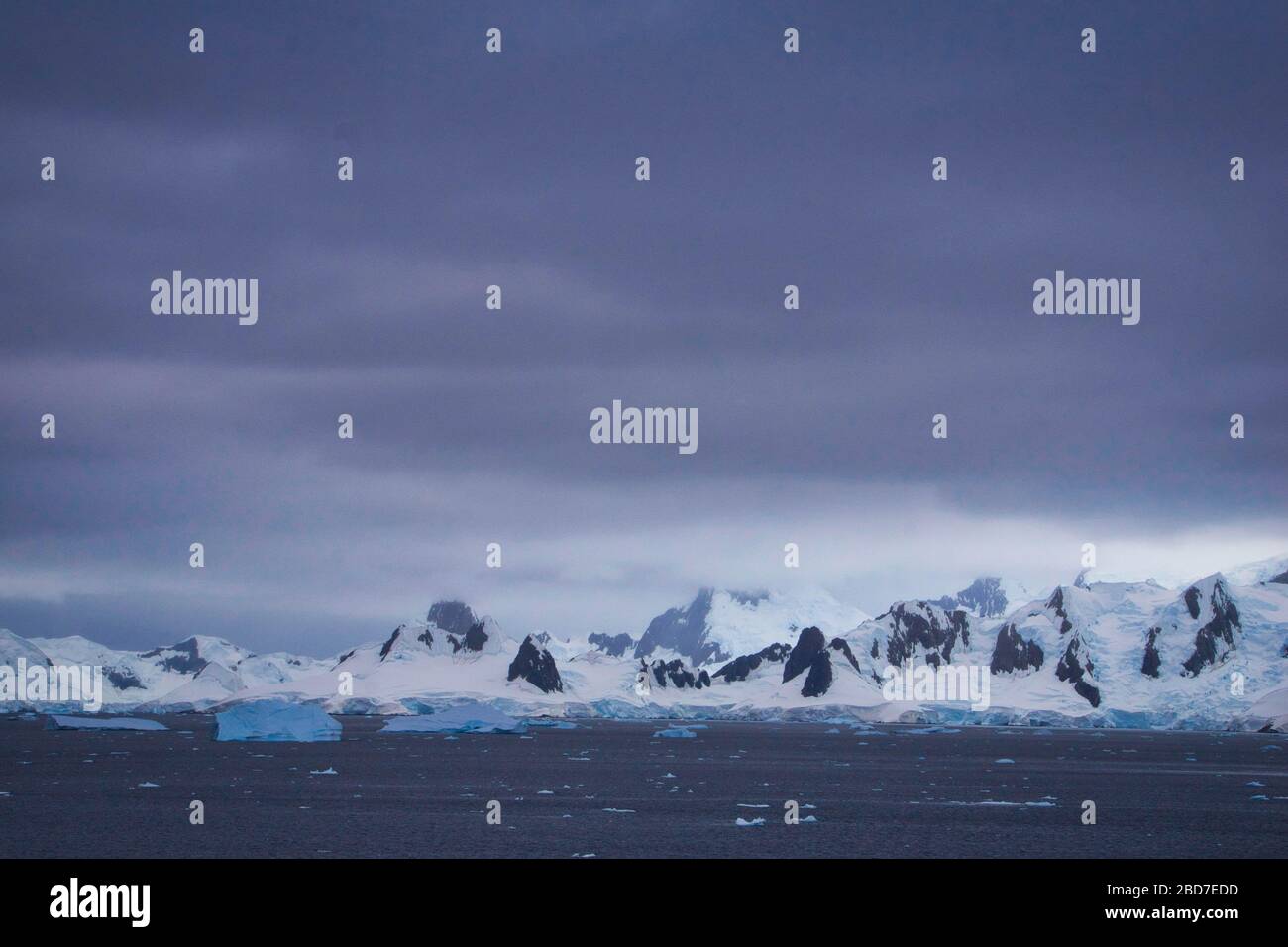 Antarctic Landscape on the Peninsula Stock Photo