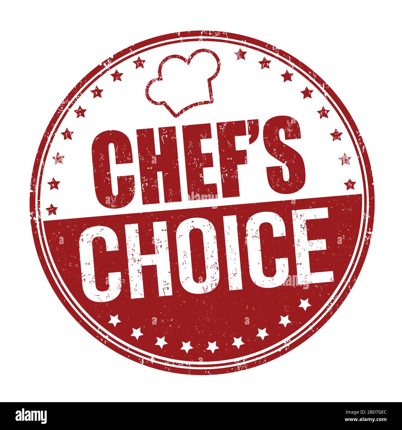 Chef's choice grunge rubber stamp on white background, vector