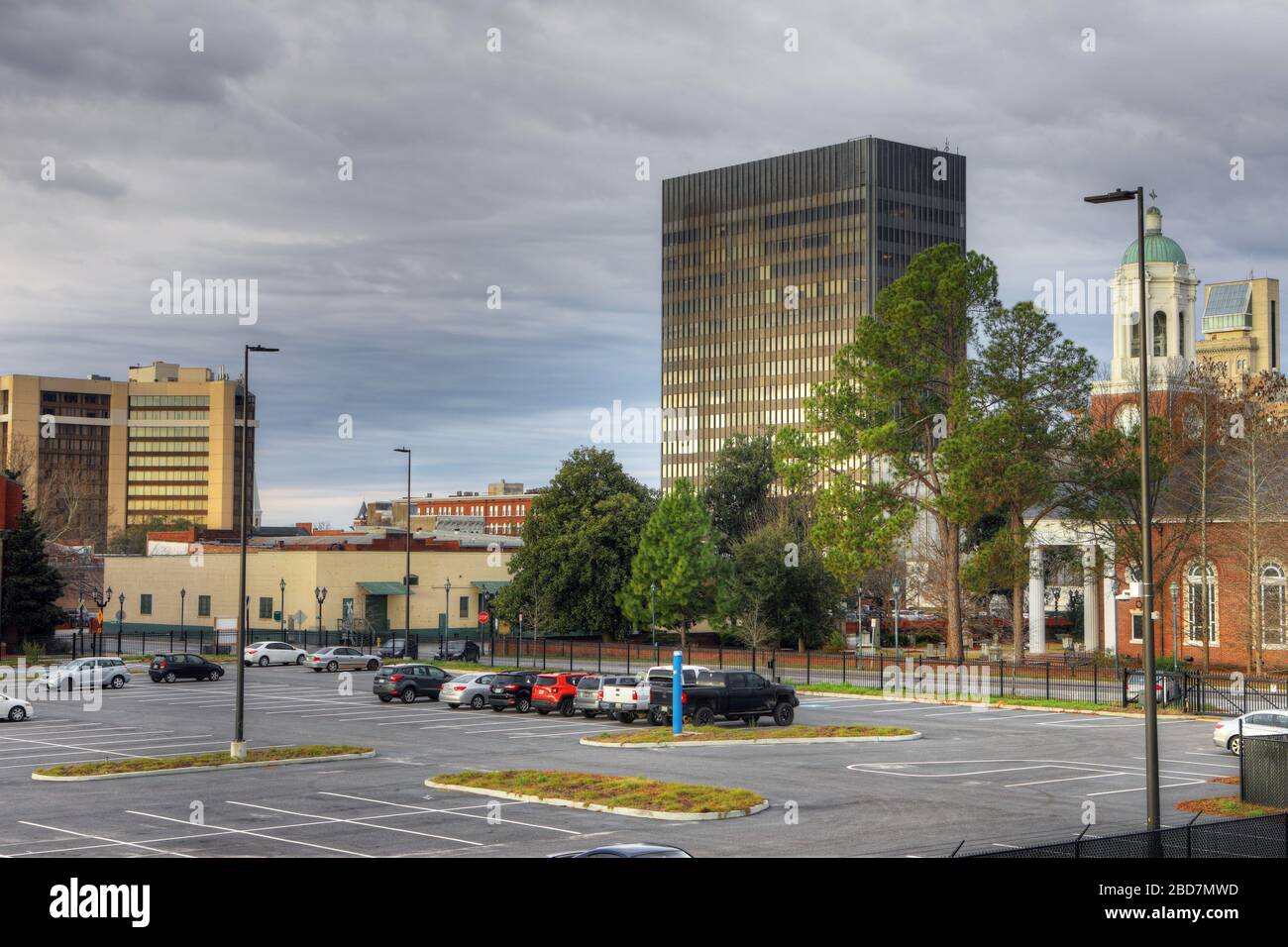 A Skyline scene of Augusta, Stock Photo Alamy