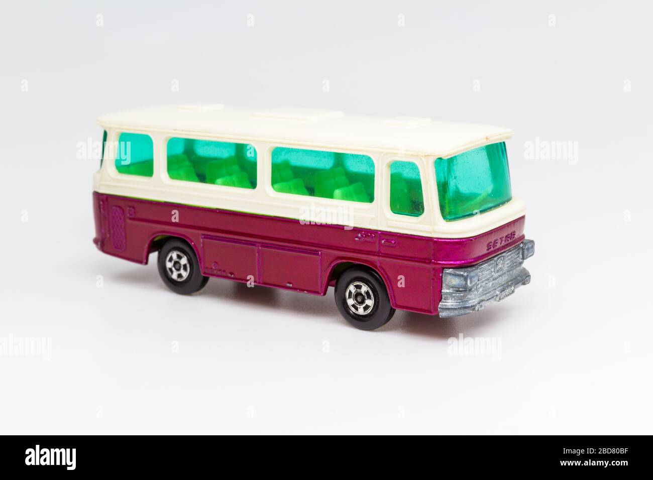 Lesney Products Matchbox model toy car 1-75 series no.12 Setra Coach Stock Photo