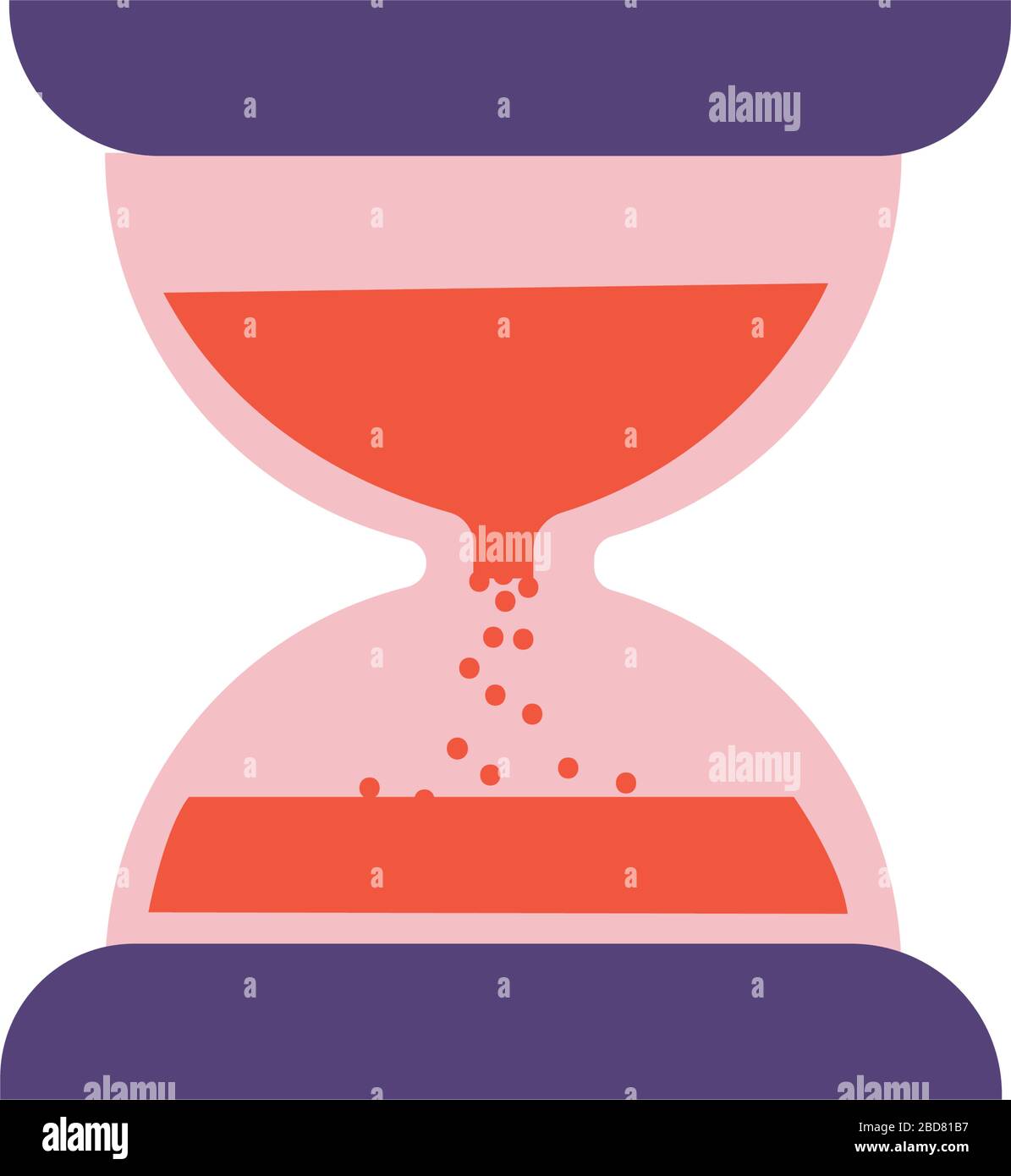 hourglass time flat style Stock Vector Image & Art - Alamy