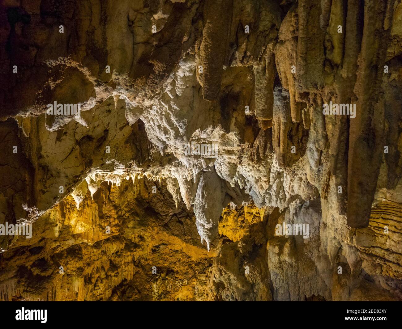 limestone cave Jama Baredine, Croatia, Istria, Porec, Nova Vas Stock Photo