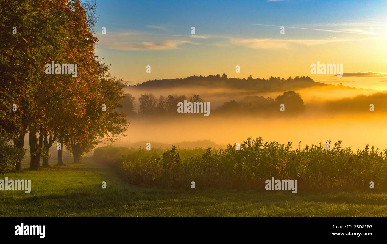 Morning Mood In Autumn Germany Baden Wuerttemberg Stock Photo Alamy Morning Mood In Autumn Germany Baden Wuerttemberg Stock Photo Alamy