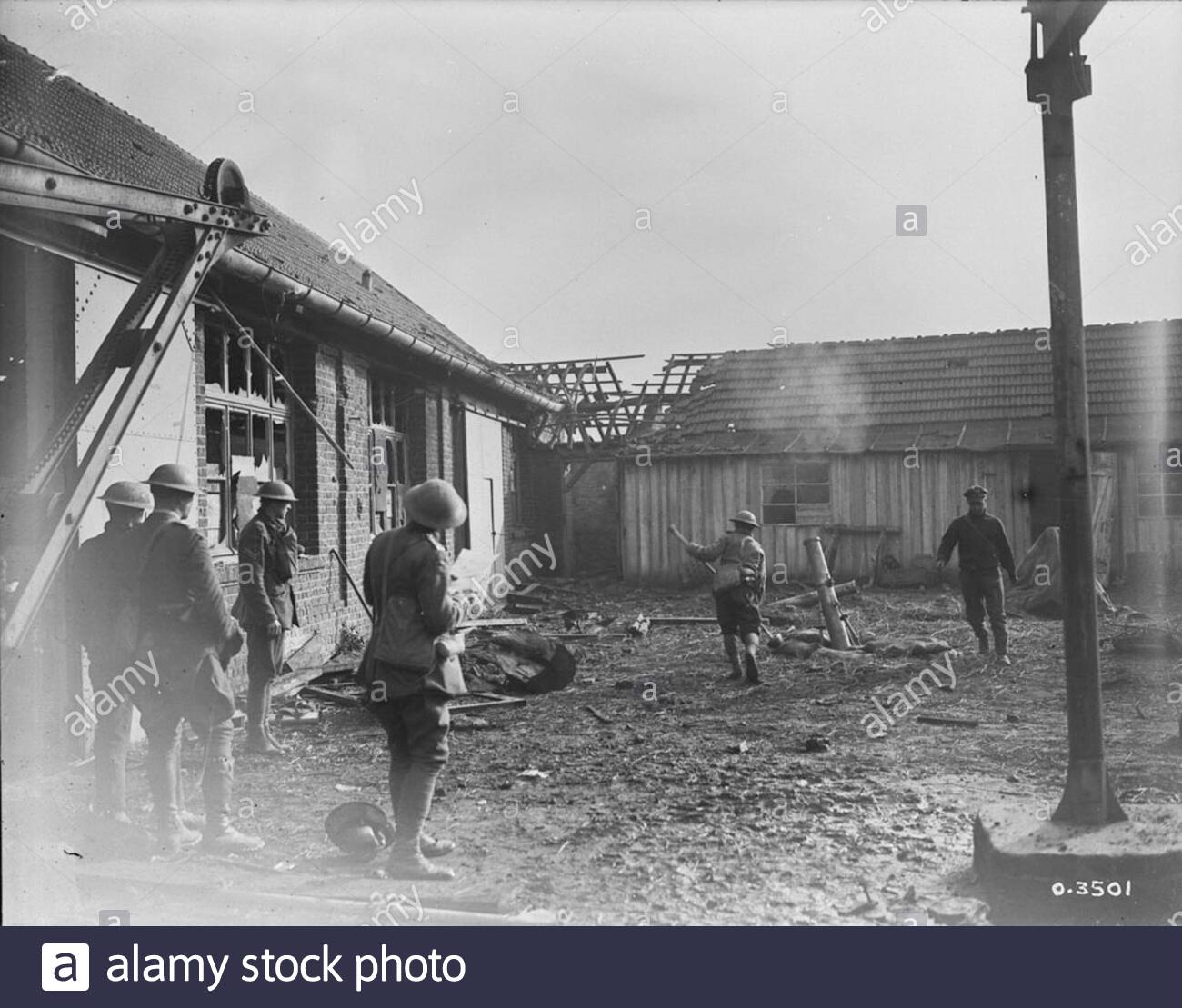 English Canadian 5th Div Trench Mortar Brigade In Action