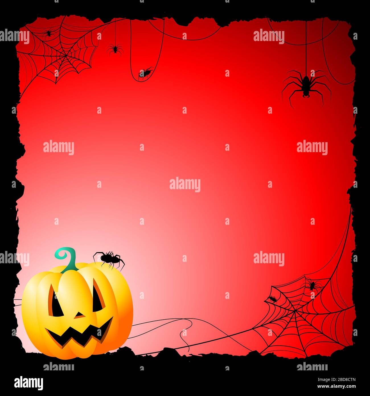Halloween card - template Stock Photo - Alamy