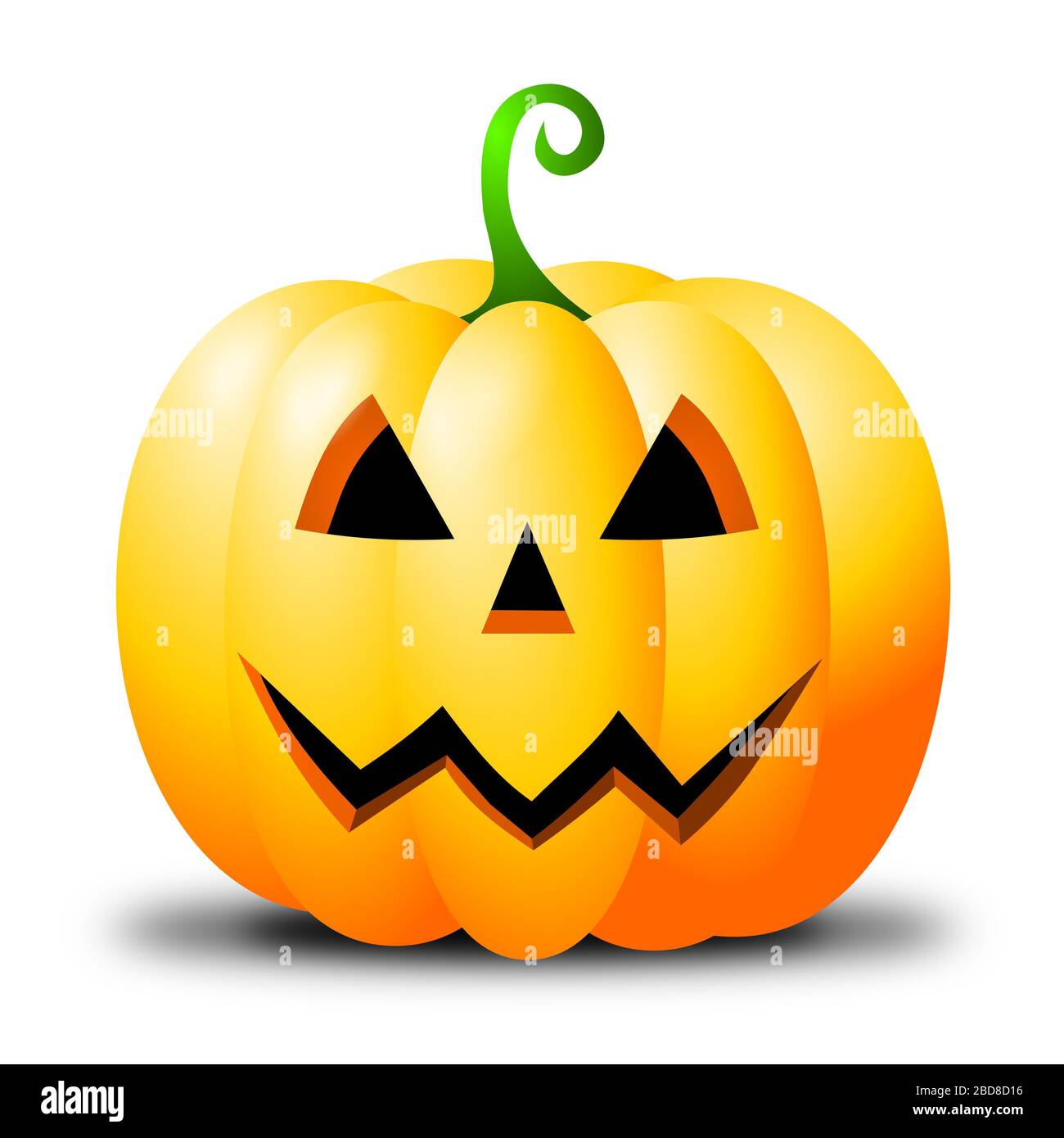 Halloween illustration - Jack-o'-lantern Stock Photo - Alamy