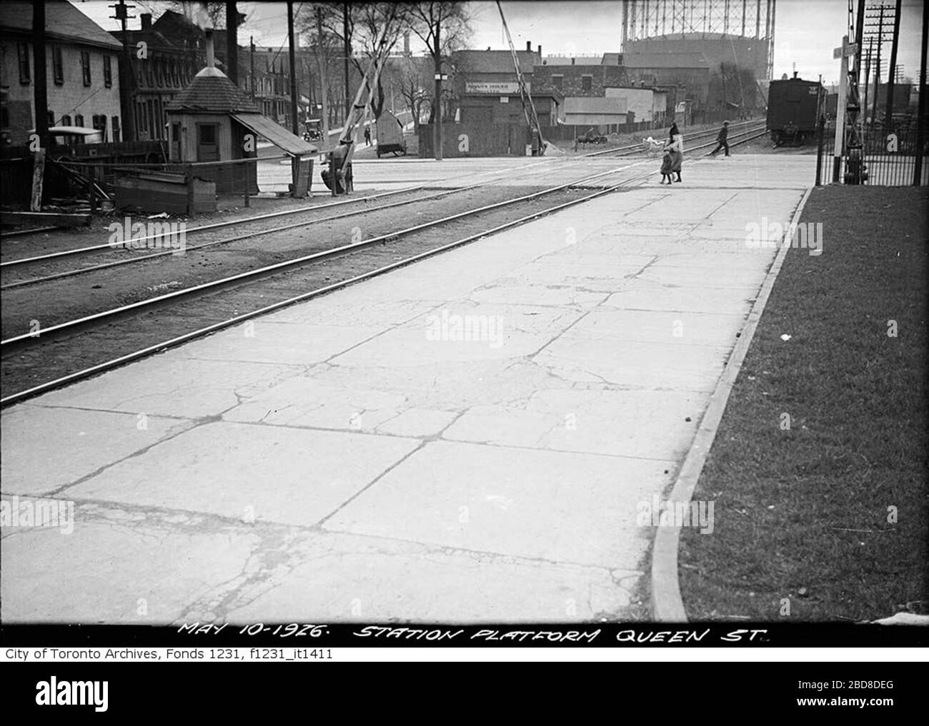 English Queen Street De Grassi Crossing South From Railway Platform 10 May 1926 This Image Is Available From The City Of Toronto Archives Listed Under The Archival Citation Fonds 1231 Item