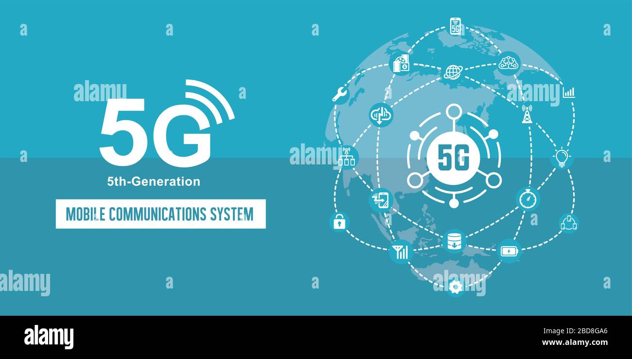 5G (5th-generation high-speed mobile communication system) vector ...
