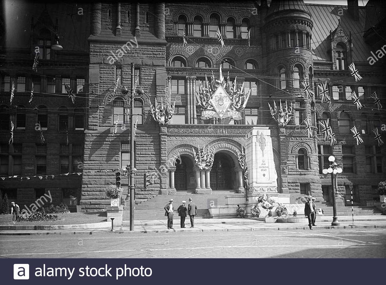 Wallpaper English Toronto S City Hall Decorated For Dominion Day The 60 Year Jubilee Of Confederation In 1867 Toronto Canada 1 July 1927 This Image Is Available From The City Of Toronto Archives Listed Under For Android