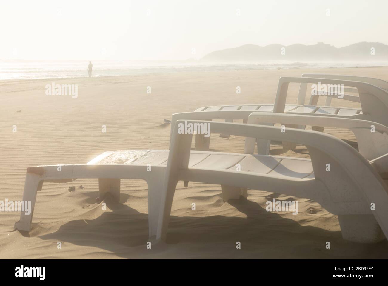 Beach during quarantine for Covid-19 Stock Photo - Alamy