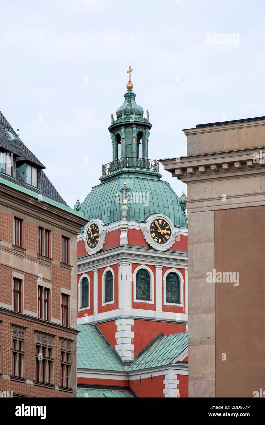 Saint James's Church in Stockholm, Sweden, Europe Stock Photo