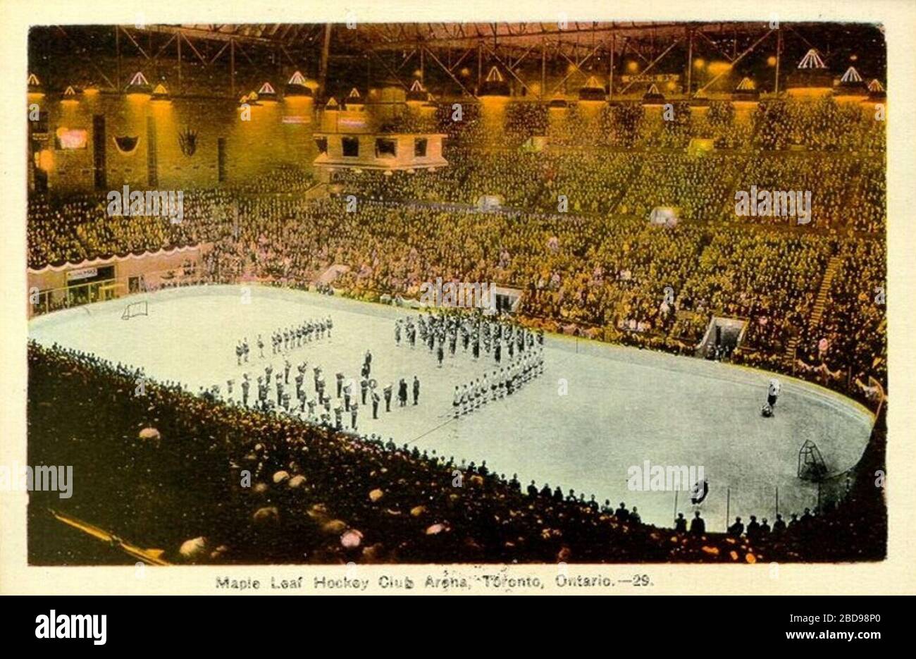 English Postcard Of The Opening Night Ceremony Of Maple Leaf