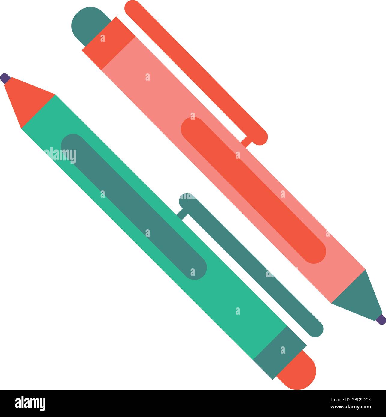 pen school supply flat style Stock Vector Image & Art - Alamy
