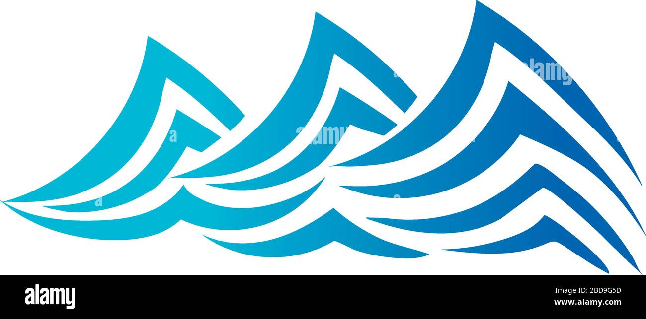 ocean water line gradient style icon Stock Vector Image & Art - Alamy