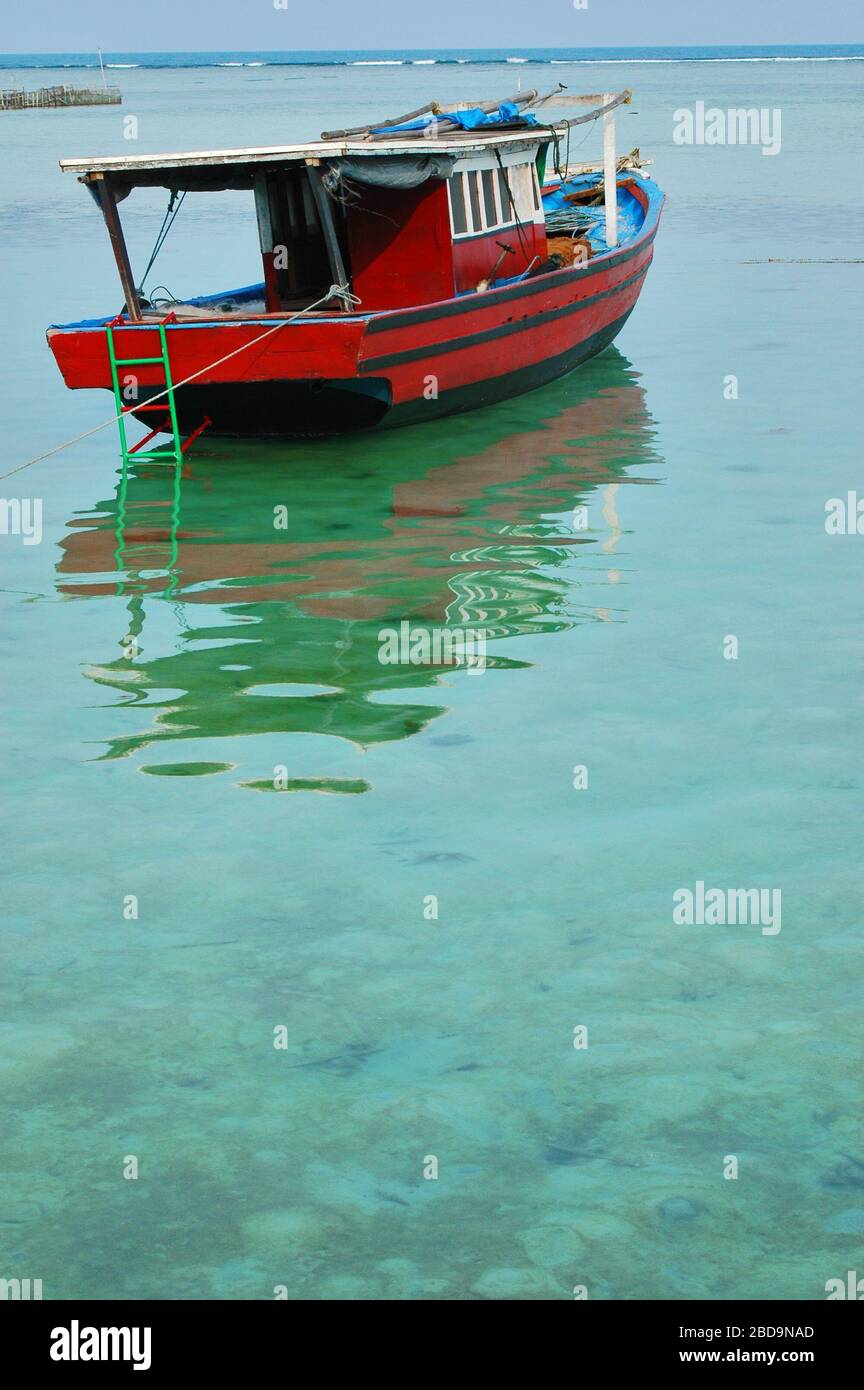Traditional wooden boat in picture hi-res stock photography and images ...